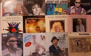 lot 109 image: LOT OF 12 LP VINYL RECORDS INCLUDING FRANK SINATRA, RAY CHARLES AND MORE AS SHOWN. (YOUR BID X 12)