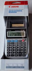 lot 223 image: CANON P1-DH V PALM SIZE PRINTING 12-DIGIT CALCULATOR IN NEW, UNOPENED BOX AS SHOWN.