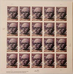 lot 48 image: 2003 R.Buckminster Fuller Stamp Sheet as shown.