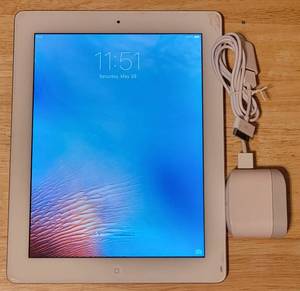 lot 51 image: Apple iPad 32 GB iOS Model A1395 With Charger in working condition as shown. Take a look