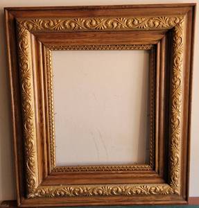 lot 126 image: LARGE 28.25 W x 25.25 H VINTAGE FRAME IN STYLE, COLOR, AND CONDITON SHOWN.