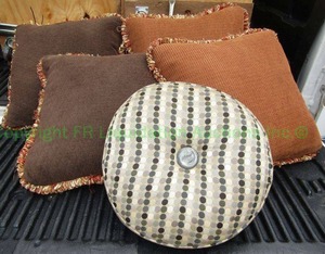 lot 110 image: Assorted throw pillows as shown