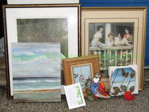 lot 115 image: Assorted framed prints as shown Largest 26 x 32