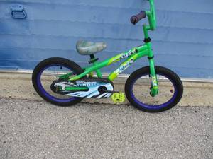 lot 8 image: 16- Green - Teenage Mutant Ninja Turtles Boys Bike