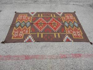lot 44 image: 5-Ft. x 8-Ft.-100 % Genuine Hand Knotted Woolen Oriental  Rug  Carpet Of Pakistan, From Saleem Carpets,  Made in Pakistan.
