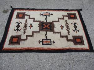 lot 51 image: 4-Ft. x 6-Ft.-100 % Genuine Hand Knotted Woolen Oriental  Rug  Carpet Of Pakistan, From Saleem Carpets,  Made in Pakistan.
