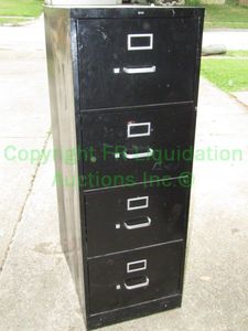 lot 137 image: Hon metal file cabinet