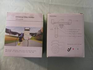 lot 97 image: 2-Unused-Bike Holder, Universal Smart Phone Holders