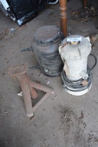 lot 33 image: The Wet Set Pool Water Pump Filter #12, Pressure Tank and Jack Stand