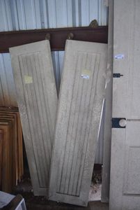 lot 35 image: 2 Swivel Hinge Solid Wood Doors  ( 16x60x2.5 each)