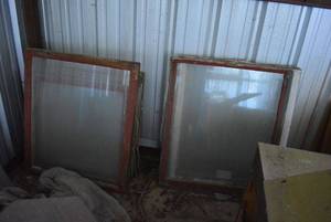 lot 41 image: Vintage Windows with Rope Slides  (4 are 40x34, 7 are 32x31
