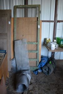 lot 61 image: Wooden Screen Door  32x81 Plus Extra Screening