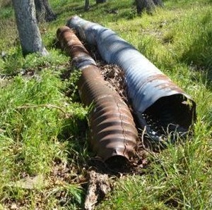 lot 205 image: 2 Galvanized Culverts 18FT. X 12  AND 20FT. X 14