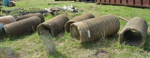 lot 171 image: Cement Culvert Pieces  (6 Total, 4x1.5 each)