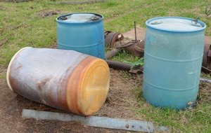 lot 203 image: Plastic Barrels