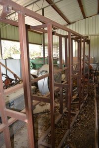 lot 113 image: Metal Frame  150x71x15 was homemade built for a floating dock