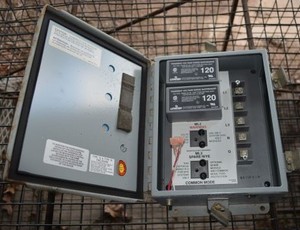 lot 121 image: Leviton High Voltage Box looks to be unused