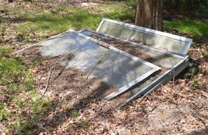 lot 217 image: Sliding Glass Door Panels (by Tires)