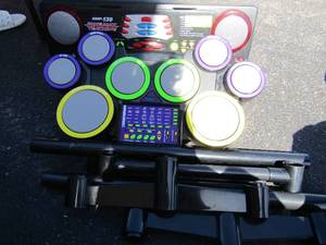 lot 155 image: Kawasaki kids drum set  Song max teaching childrens keyboard HMP-139