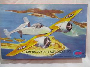 lot 8 image: MPM- Limited Edition, 172, Grumman XF5F-1 SKYROCKET, Injection Molded Model Kit, Made In Czechoslovakia