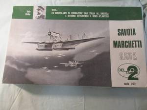lot 21 image: DELTA-2, SAVOLA MARCHETTI S.55X, aircraft-airplane, 172 Scale, Made In Italy.