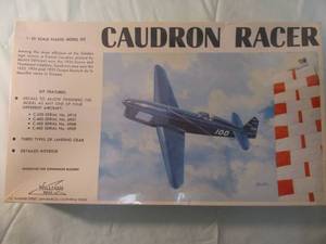 lot 25 image: Williams Bros. 132 Scale, Caudron Racer, Model Airplaine Kit. #32-460