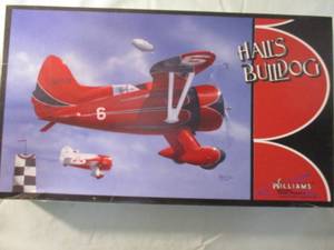lot 33 image: Williams Bros- 132 Scale, Halls Bulldog, Racer, Model Airplane Kit