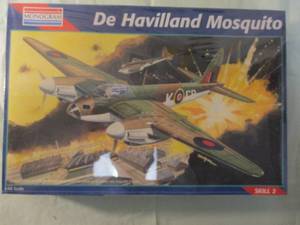 lot 41 image: MONOGRAM 148 Scale, De Havilland Mosquito WWII Airplane Kit. #5478