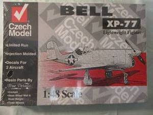 lot 45 image: Czech Model-148 Scale, BELL XP-77, Airplane Kit, #4803, Made In Czech Republic