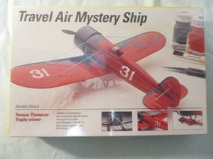 lot 61 image: Testors-143 Scale, Travel Air Mystery Ship Model Airplane Kit, 916