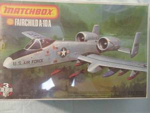 lot 67 image: MATCHBOX- 172 Scale, PK-121 Fairchild A-10A, 3-Color, Model Airplane Kit