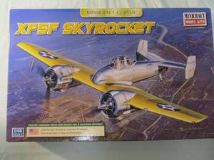 lot 137 image: MINDCRAFT MODEL KITS-CLASSIC, 148 Scale, XF5F SKYROCKT, Model Airplane Kit, #11660