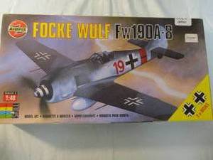 lot 121 image: AIRFIX-148 Scale, FOCKE WULF-Fw190A-8 Model Airplane Kit, #05105, Make In Japan