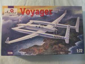 lot 131 image: Amodel- 172 Scale, VOYAGER, Model Airplane Kit, # 7229