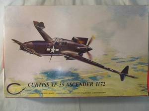 lot 133 image: MPM-Limited Edition,  172 Scale, CURITSS XP-55, ASCENDER, Model Airplane Kit #72020, Made In Bohemia