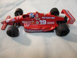 lot 54 image: 1990 ONYX-Lola 143 scale, Indy 500, #19-  Raul Boesel, Budweiser, Cart Sport Racing Diecast Car, Portugal