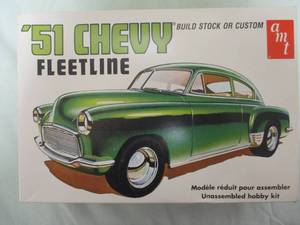 lot 101 image: AMT  ERTL-CUSTOM, 125 Scale,  1951-Chev Fleetline, Model Car Kit # 8250