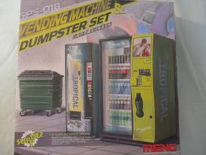 lot 159 image: MENG- 135 Scale, Vending Dumpster Set, Model Kits. #SPS018.