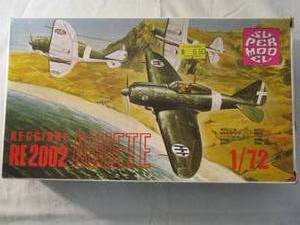 lot 147 image: SUPER-MODEL, 172 Scale, RE 2002 REGGIANE ARIETE, Model airplane Kit, Made In Italy, #10-004