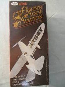 lot 175 image: 1976-TESTORS HAWK, 148 Scale, The Golden Age Of Aviation, 1932 Howard IKEDGA-5, Model Airplane Kit.