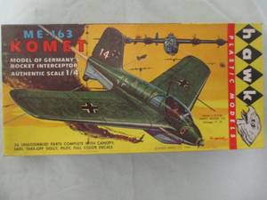 lot 179 image: HAWK Plastic Models- 14-Scale, ME-163 KOMET, German Rocket Interceptor Model Kit, #625-60