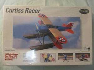 lot 213 image: Testors-148 Scale, Curtiss Racer, 1925 Schneider Cup Race Winner, With Jimmy Doolittle at the controls, Model Airplane Kit, 912