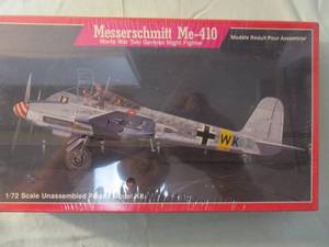 lot 215 image: LINDBURG-172 Scale, Messerschmitt Me-410 Model Airplane Kit # 473