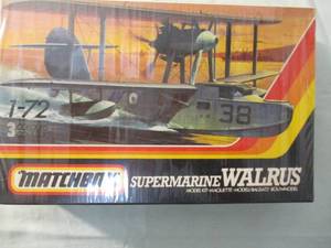lot 307 image: Matchbox-WALRUS Kit, 132 Scale,  Model Airplane Kit, PK-105