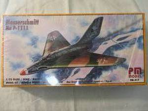 lot 291 image: PM-Model- 172 Scale, German Messerchmitt Me P-1111, Jet Model Kit, PM217