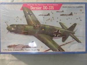 lot 255 image: LINDBURG-172 Scale, DORNIER DO-335 Model Airplane Kit # 471