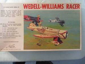 lot 245 image: Williams Brothers- 132 Scale, WEDELL-WILLIAMS RACER, Model Airplane Kit, 32-121
