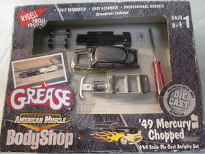 lot 212 image: AMERIAN MUSCLE-ERTL-BODYSHOP, 164 Scale, 49 Mercury Chopped-Grease, Diecast Model Car Kit. #31379