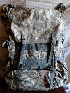 lot 3 image: Military Camo Back Pack - Soft Padded Back Support - Appears Unused