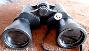lot 63 image: Rugged Exposure Binoculars. 10 x 50 mm. 367ft. at 1000 yards. Coated Optics